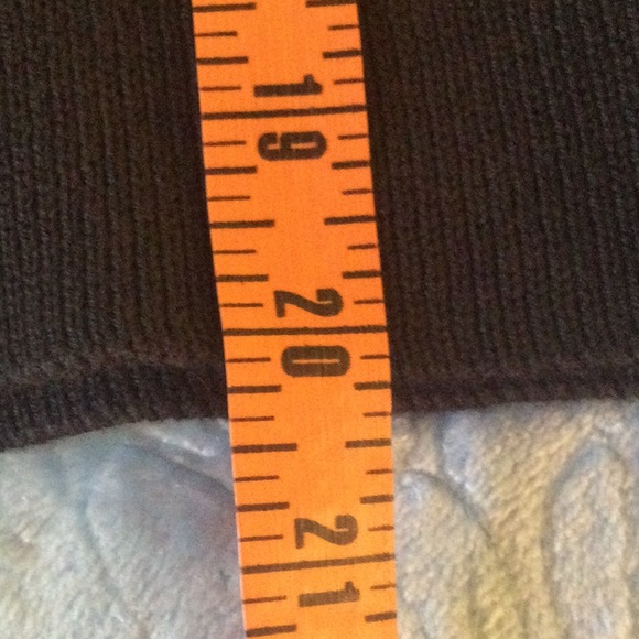 Black Knit Sweater With Bling Buttons and Silver Tips on collar by Von Saken - Picture 10 of 11